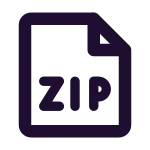 Zip (1) SVG Icon